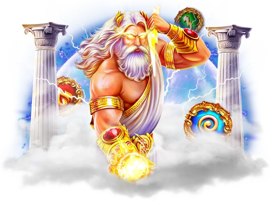 Zeus kaster lyn på BlitzBet Danmark hero-illustration