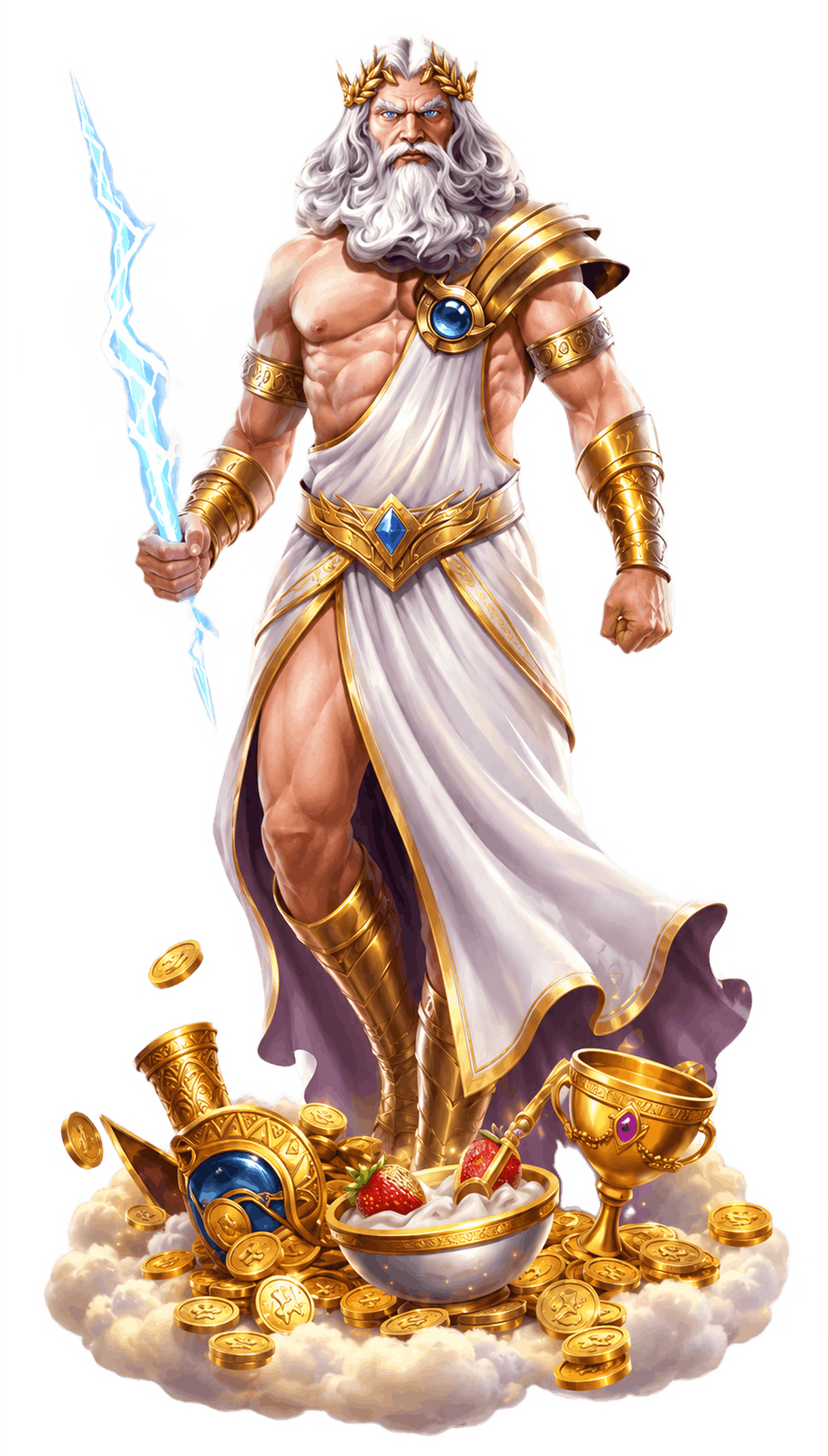 Gates of Olympus slot-banner hos BlitzBet Danmark – Zeus med lynnedslag på Olymp